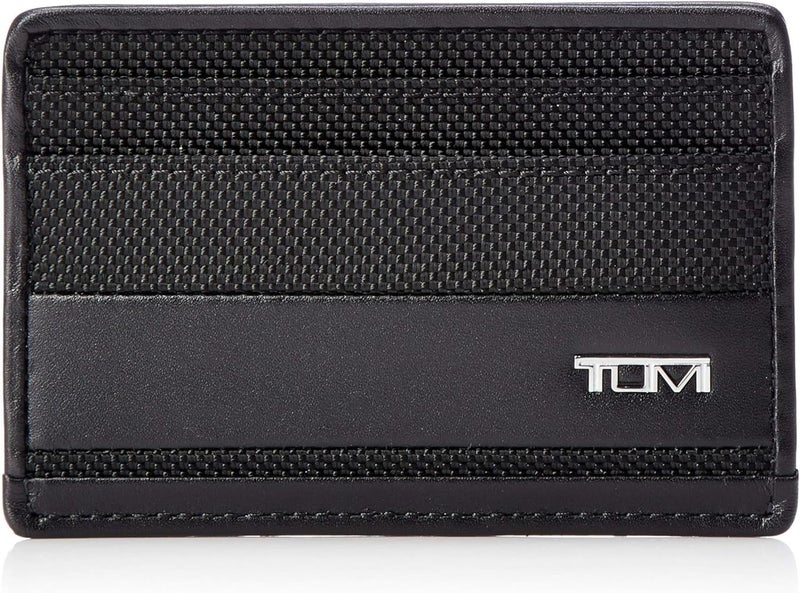Tumi - Alpha Slim Card Case - Slim Billfold Wallet for Travel - Slip Pocket Wallet - Small Wallet - 2.8" X 4.1" X 0.2" - Black - Image 1